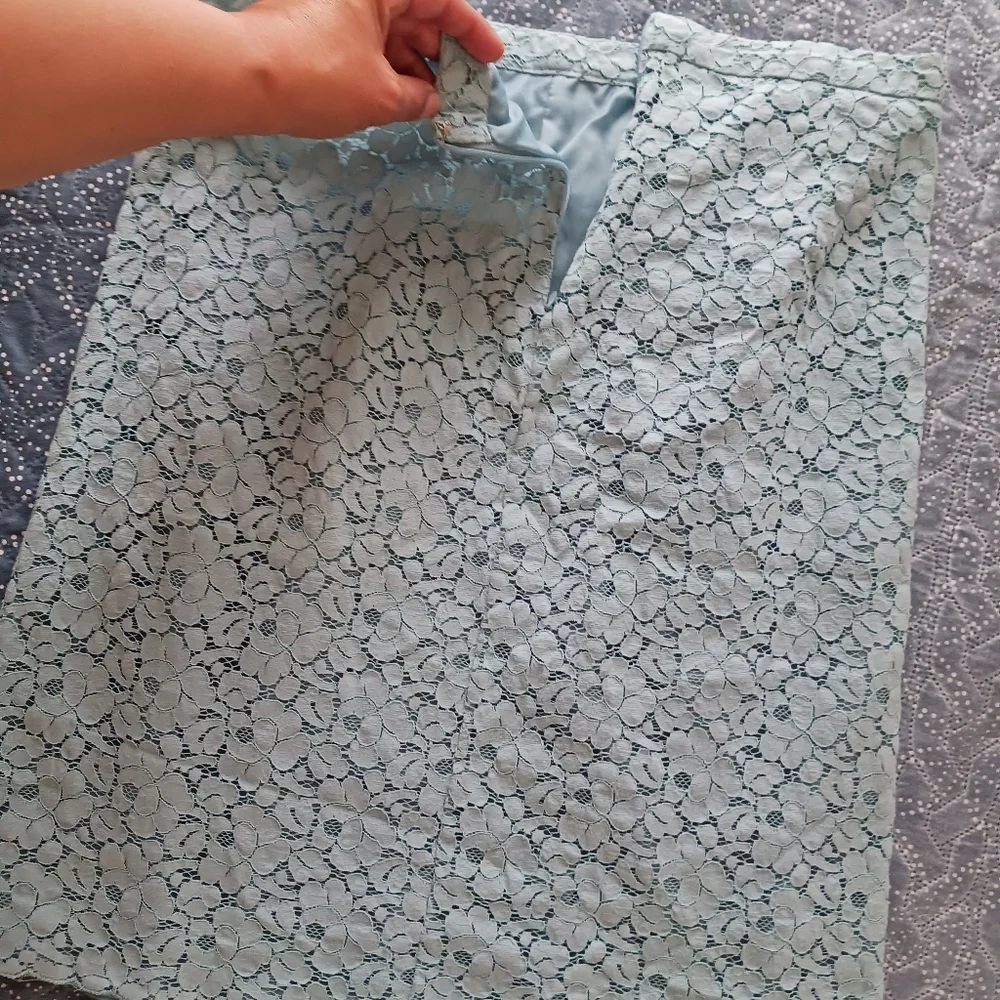 Merona Light Blue Lace Dress - Picture 5 of 6